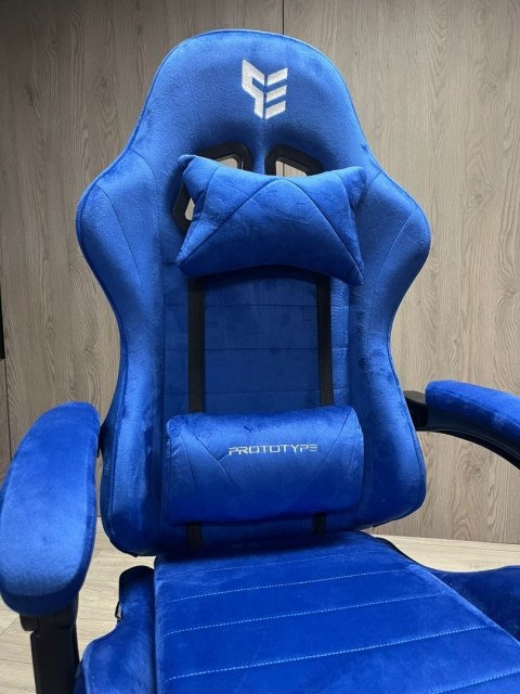 Prototype Fotel obrotowy gamingowy ENZO XL BLUE ALCANTARA