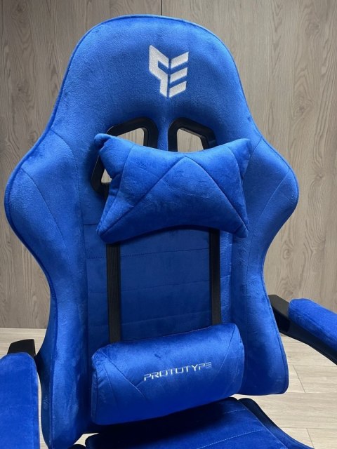 Prototype Fotel obrotowy gamingowy ENZO XL BLUE ALCANTARA