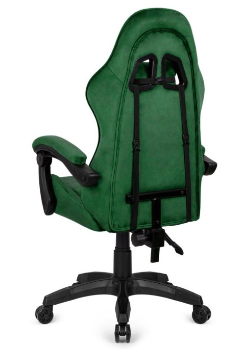 Prototype Fotel obrotowy gamingowy ENZO XL DARK GREEN ALCANTARA