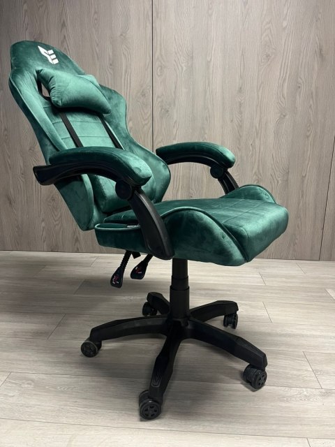 Prototype Fotel obrotowy gamingowy ENZO XL DARK GREEN ALCANTARA