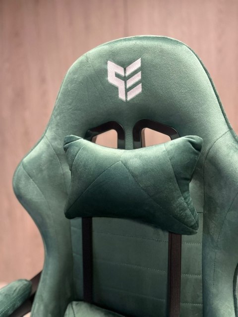 Prototype Fotel obrotowy gamingowy ENZO XL DARK GREEN ALCANTARA
