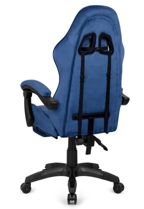 Prototype Fotel obrotowy gamingowy XL POKER PRO BLUE ALCANTARA
