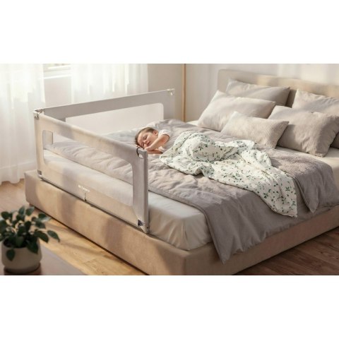 Barierka ochronna do łóżka Cover 40 White-Grey 200 cm