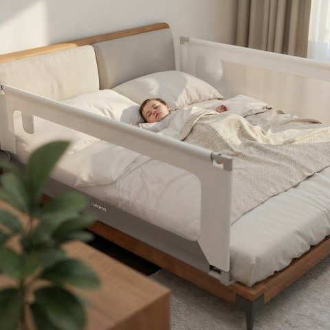 Barierka ochronna do łóżka Cover 40 White-Grey 200 cm