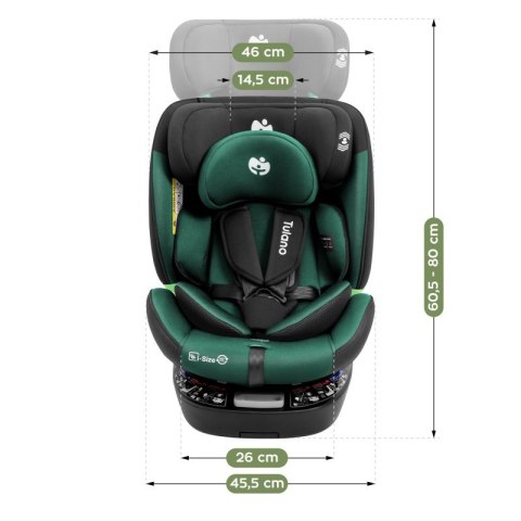 Fotelik samochodowy obrotowy Loom 35 Black Green