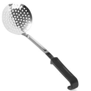 Łyżka cedzakowa okrągła ze stali nierdzewnej dł. 370mm - Hendi 529041