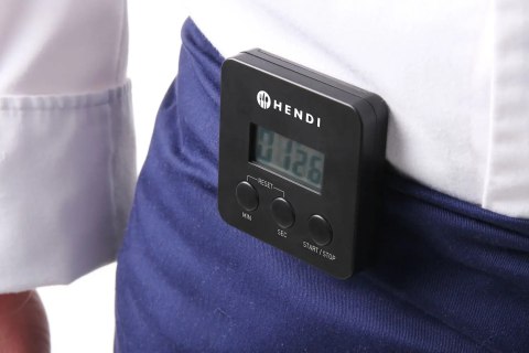 Minutnik timer kuchenny cyfrowy z klipsem - Hendi 271155