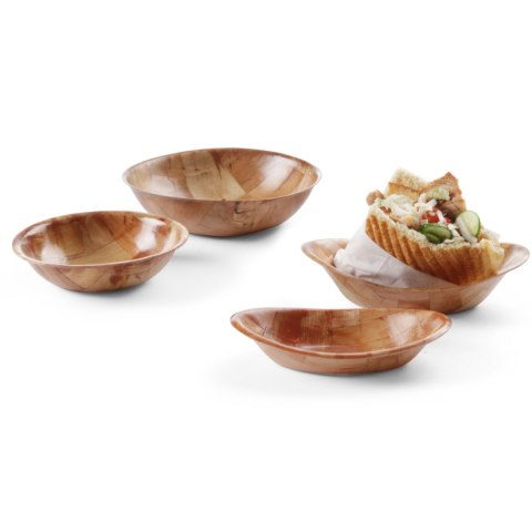 Miska drewniana kuchenna owalna 255x190mm - Hendi 425602
