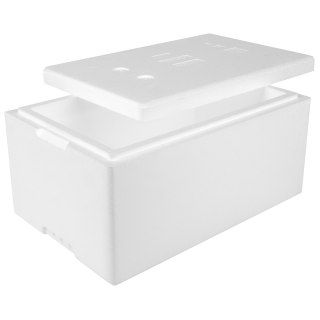 Termobox pudełko termiczne styropianowe z pokrywką atest PZH 580x380x285mm 32L