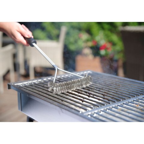 Szczotka druciana do grilla rusztu BBQ ze stali nierdzewnej KSZTAŁT Y 520x170 mm - Hendi 525432