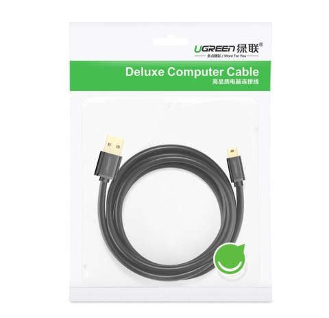 Kabel przewód USB - mini USB 480 Mbps 3m czarny