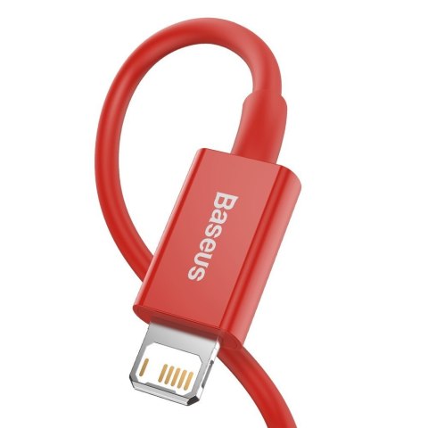 Superior kabel przewód do Iphone USB - Lightning 2.4A 1m czerwony