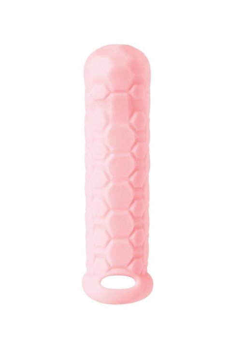 Przedłużka na penisa Homme Long różowa TPE 15,5 cm