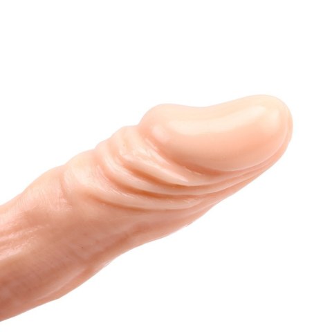 Wibrator teleskopowy James Deen z moszną i pilotem 21.5 cm