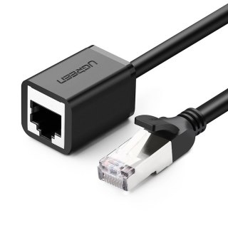 Przedłużacz do kabla skrętki FTP Ethernet RJ45 Cat 6 1000 Mbps 2m czarny