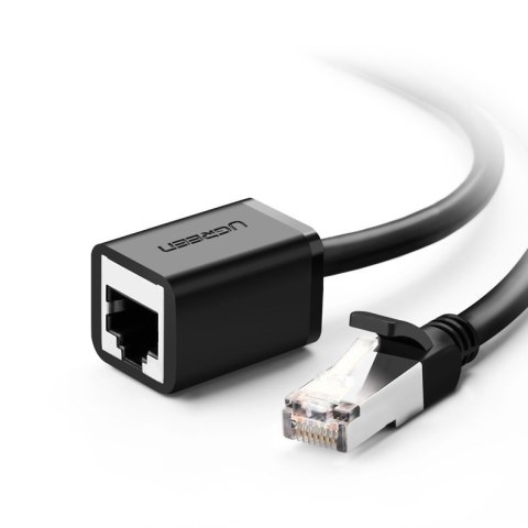 Przedłużacz do kabla skrętki FTP Ethernet RJ45 Cat 6 1000 Mbps 2m czarny