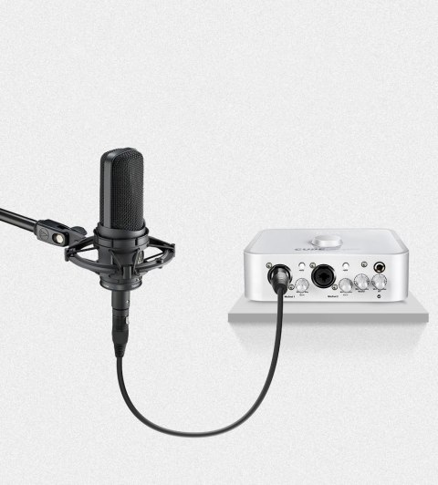 Przedłużacz kabla przewodu audio do mikrofonu XLR 2m czarny