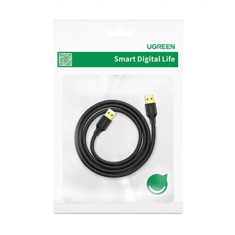 Kabel przewód USB-A 3.0 5Gb/s 0.5m czarny