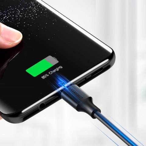 Kabel przewód USB 3.0 - USB-C 3A 1m czarny