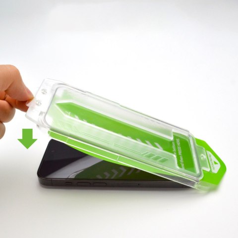 Szkło hartowane 9H z ramką montażową do iPhone 14 Plus Premium Glass czarne