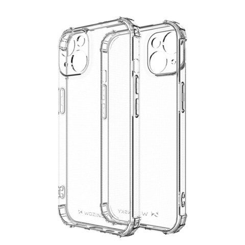 Etui pancerny pokrowiec na iPhone 14 Plus Anti Shock przezroczyste