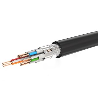 Kabel przewód Audio Video microHDMI - HDMI 2.0 1m czarny