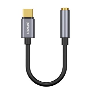 Adapter przejściówka do słuchawek USB-C - mini jack 3.5mm DAC 24 bit 48KHz - szary