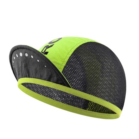 Czapka rowerowa kolarska z daszkiem pod kask - zielona