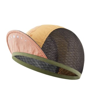 Czapka rowerowa kolarska z daszkiem pod kask - żółta