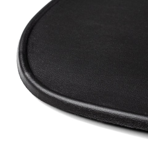 Ergonomiczna podkładka pod mysz i nadgarstek żelowa eco skóra duża antypoślizgowa - czarna