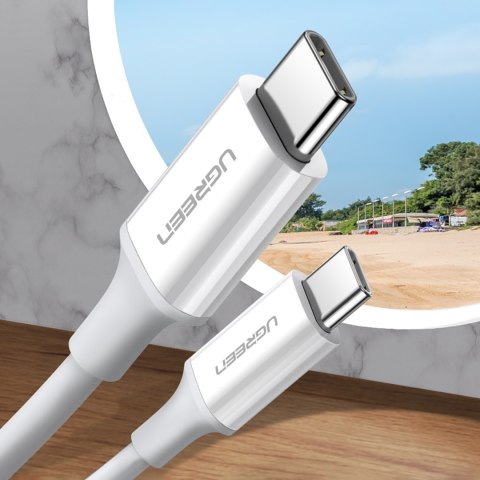Kabel przewód USB-C - USB-C PD QC AFC 2m - biały