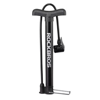 Pompka rowerowa podłogowa 120psi / 8bar końcówki do piłek materacy - czarna