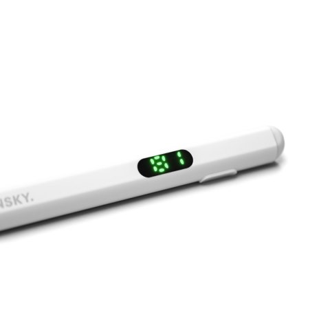 Rysik aktywny Stylus uniwersalny do Android i iOS USB-C - biały