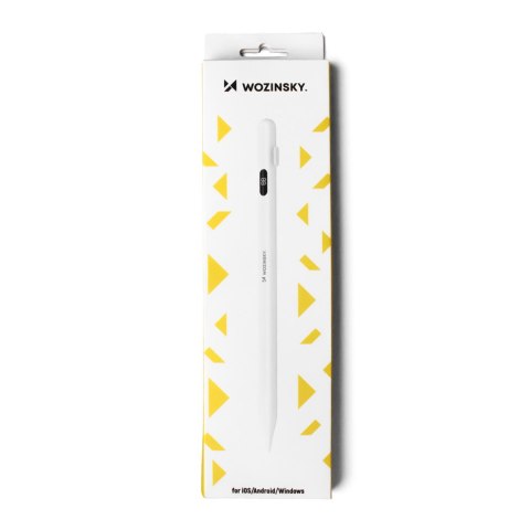 Rysik aktywny Stylus uniwersalny do Android i iOS USB-C - biały