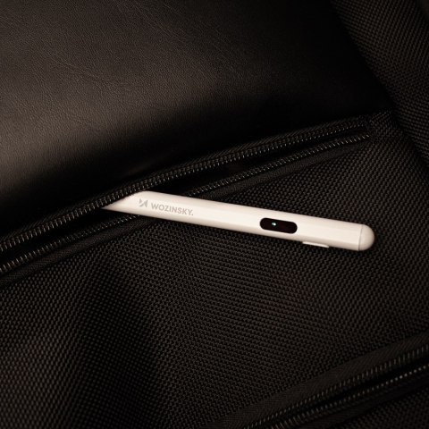 Rysik aktywny Stylus uniwersalny do Android i iOS USB-C - biały