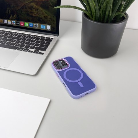 Etui na Samsung Galaxy S24 FE Fashion Case z MagSafe - fioletowe