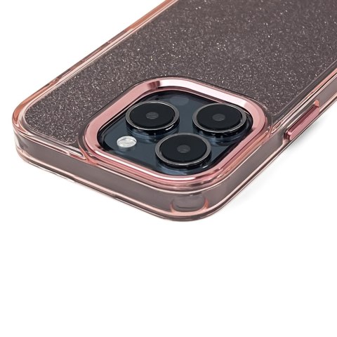 Etui ochronne na Samsung Galaxy S24 FE Glitter Case - różowe z brokatem