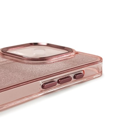 Etui ochronne na Samsung Galaxy S24 FE Glitter Case - różowe z brokatem