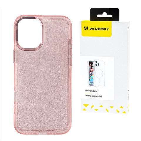 Etui ochronne na Samsung Galaxy S25 Ultra - różowe z brokatem