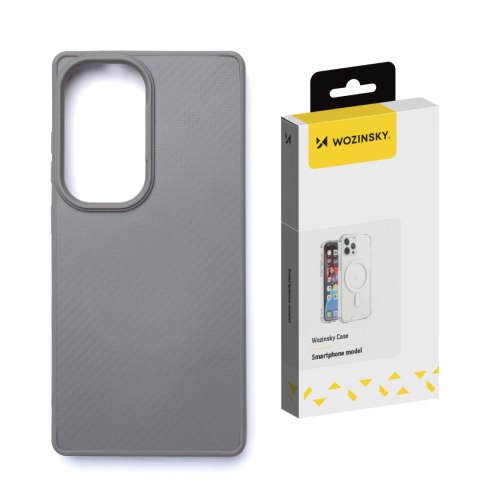 Etui plecki na Samsung Galaxy S25 Carbon Fibre Case z MagSafe - szara
