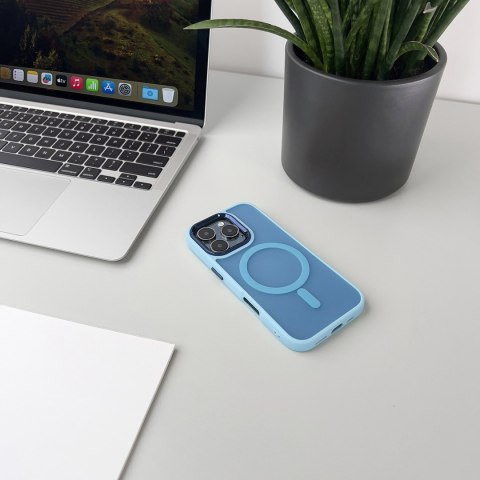 Etui plecki na Samsung Galaxy S25 Fashion Case MagSafe - niebieskie