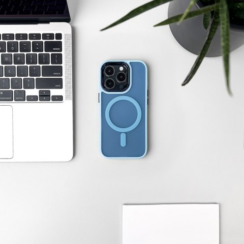 Etui plecki na Samsung Galaxy S25 Fashion Case MagSafe - niebieskie