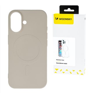 Etui silikonowe magnetyczne na Samsung Galaxy S25 Silicone Case Magsafe - beżowe