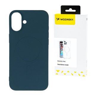 Etui silikonowe magnetyczne na Samsung Galaxy S25 Silicone Case Magsafe - niebieskie