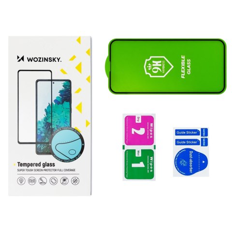 Folia szklana szkło hartowane na Xiaomi Redmi 10 z ramką Full Cover Flexi Nano - czarny