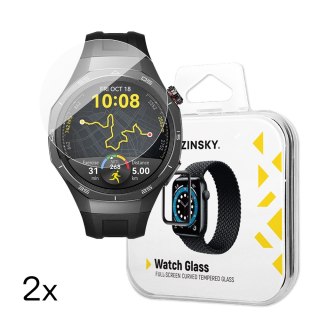 Szkło hartowane do Huawei Watch GT 5 / GT 5 Pro / GT 4 / GT 4 Pro / GT 3 / GT 3 Pro Full Glue 46 mm - 2 szt.