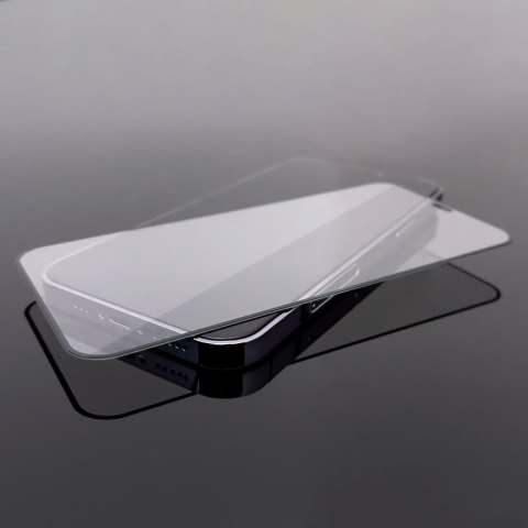 Szkło hartowane na cały ekran z ramką do Samsung Galaxy A22 4G Case Friendly - czarny