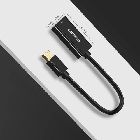 Adapter przejściówka mini DisplayPort - HDMI FHD 1080p - czarny
