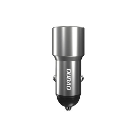 Ładowarka samochodowa USB-A USB-C PD QC 22.5 W - szary