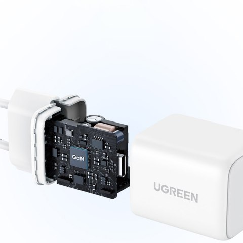 Ładowarka sieciowa X512 GaN USB-C 20W - biała